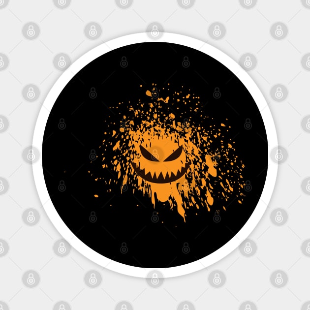 Splattered Pumpkin Magnet by RAdesigns